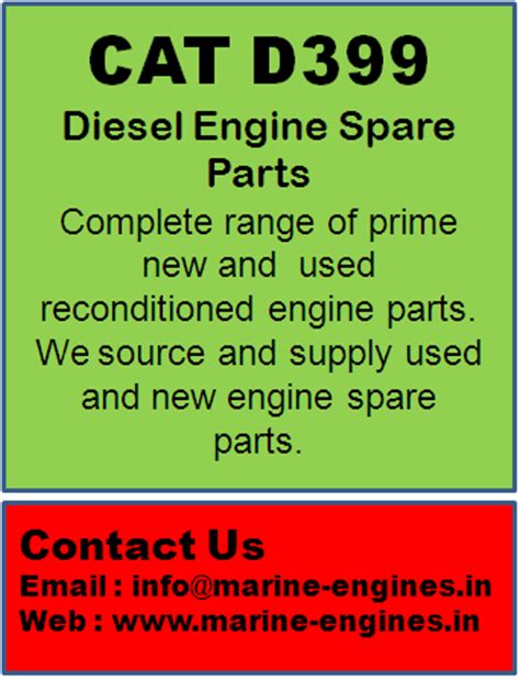 CAT D399 | Diesel Engine Parts | Ship Machinery | Used Recondition