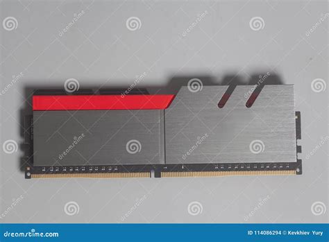 High Performance DDR4 Computer Memory RAM Isolated on White Stock Photo ...