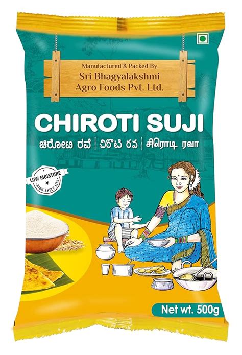 Sri Bhagyalakshmi Chiroti Suji, 500 Gm : Amazon.in: Grocery & Gourmet Foods