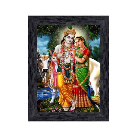 Pnf Radha Kishna Religious Wood Photo Frames With Acrylic Sheet (Glass ...