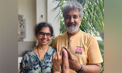 SS Rajamouli flew from Dubai to Hyderabad to caste his vote in ...