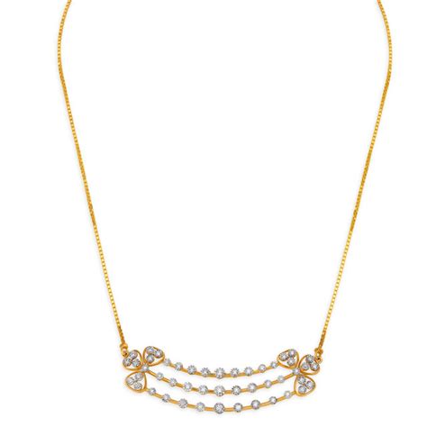 Three Layered Diamond Necklace