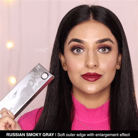 Buy Premium Daily Colored Contact Lenses, OLENS Russian Smoky Grey