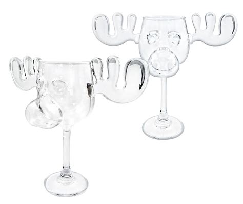 National Lampoon's Christmas Vacation Moose Mug Wine Glasses | The ...