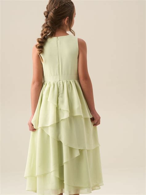 Buy Angel & Rocket Green Letitia Sage Tiered Ruffle Dress from Next India