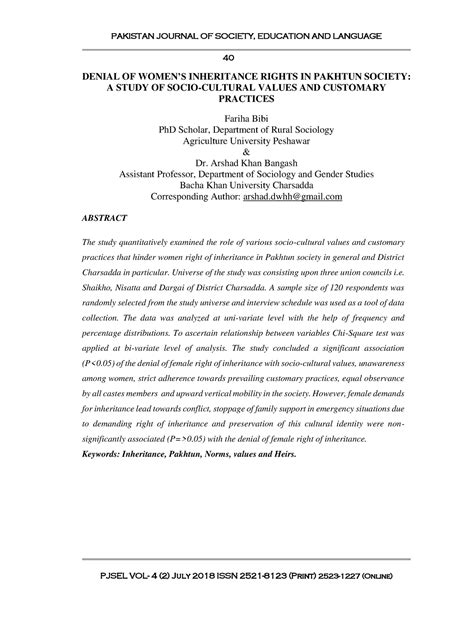 97-Article Text-163-1-10-202004 22 - 40 DENIAL OF WOMEN’S INHERITANCE ...