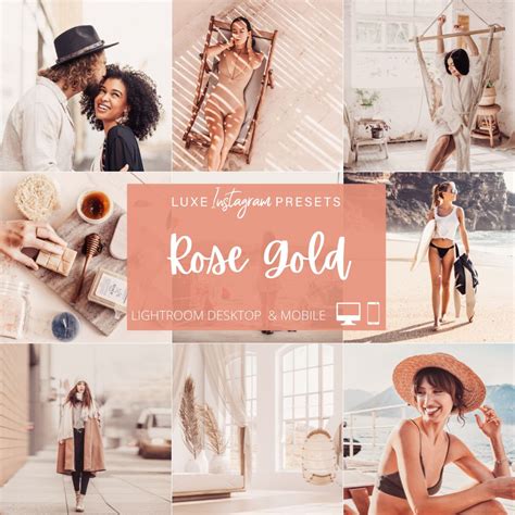 LUXE | Rose Gold Instagram Presets | Lightroom Mobile & Desktop - The ...