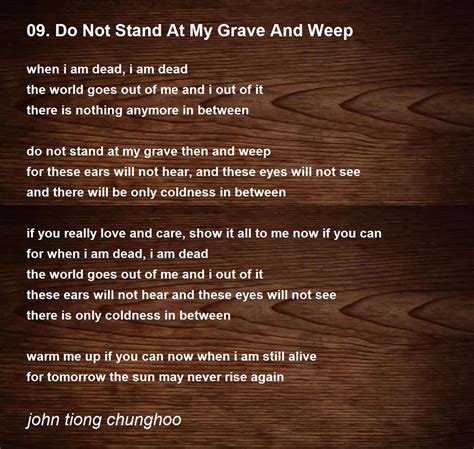 Author of do not stand at my grave and weep - vseragps