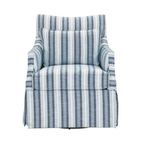 Larkin Swivel Glider Upholstered in Inside Out Performance Fabric Pria ...