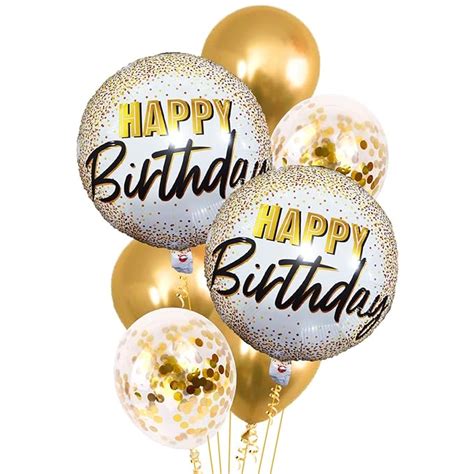 Party Propz Foil Ballons for Birthday Decorations Items - Set of 7 Pcs ...
