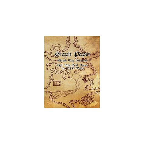 Buy Graph Paper Simple Map Notebook Hex Rule Grid Paper for RPG Maps ...
