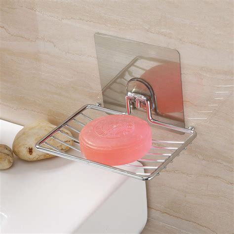 HOKIPO Magic Sticker Series Self Adhesive Chrome Plated Metal Soap ...