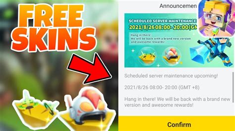 Blockman Go MAINTENANCE | FREE SKINS? NEW RUNES? (Blockman Go : Bedwars)