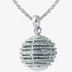 Silver Ball Pendant Embellished With Swarovski Zirconia ~caratcafe ...