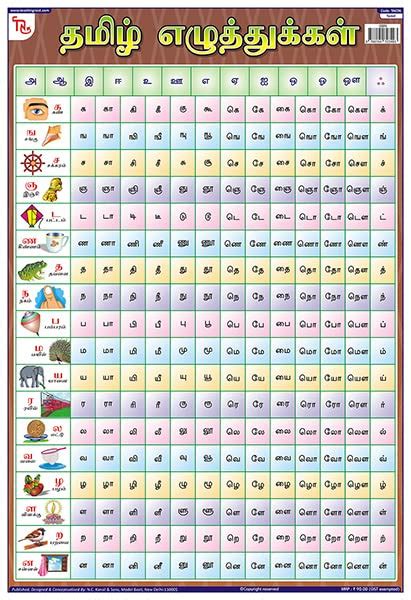 Buy TAC06 | TEACHINGNEST Tamil Barakhari Chart | Laminated 33x48 cm ...