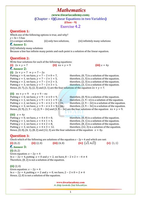 Image result for 9th Class Maths Exercise 4.1 Question Answer