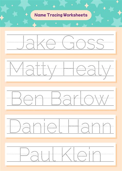 6 Best Images of Free Printable Kindergarten Name Writing Worksheets ...