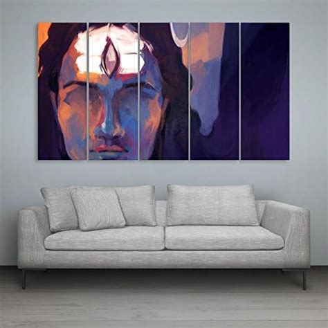 Inephos Vinyl Religious Painting, Multicolour, Lord Shiva, Standard ...