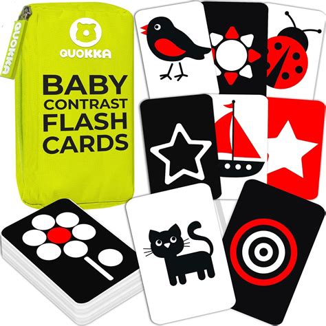 QUOKKA High Contrast Baby Flash Cards - Visual Stimulation India | Ubuy
