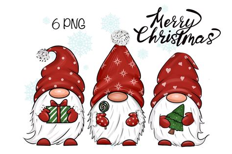 Christmas Gnomes Clipart Graphic by ArtBoutigueByLina · Creative Fabrica
