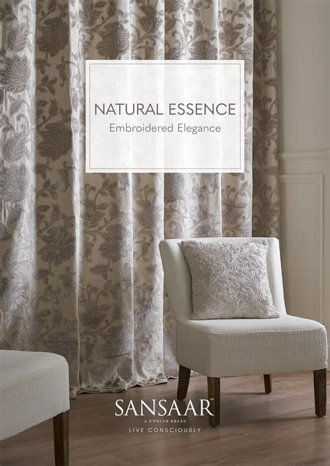 Natural Essence Embroidered Fabric from Sansaar (A D'decor Brand) – Surabhi