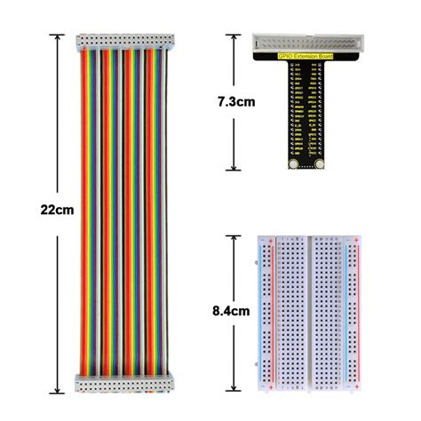 Buy KEYESTUDIO GPIO Breakout Kit for Raspberry Pi - Assembled Pi ...