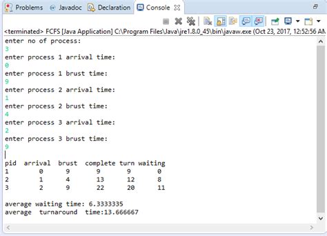 Image result for Fcfs Java