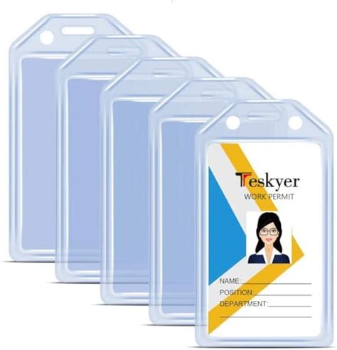 NSSP Plastic ID Card Badge Holder,Multiple Card, Access Card ...