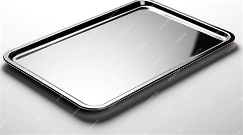 Premium AI Image | Stainless Steel Tray isolated on white background