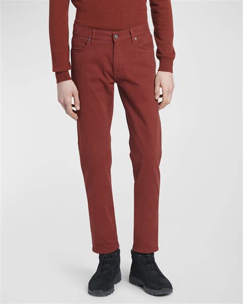 ZEGNA Men's 5-Pocket Stretch Pants | Neiman Marcus