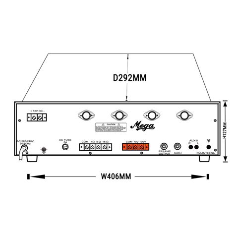 Denson 80U P.A Medium Power Mixer Amplifier