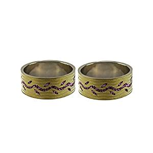 Buy Vidhya Kangan Bangle Set for Women (Purple) (ban9098-2.4) at Amazon.in
