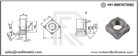 DIN 928 Square Weld Nuts, DIN 928 Square Welding Nuts, DIN 928 Fastener