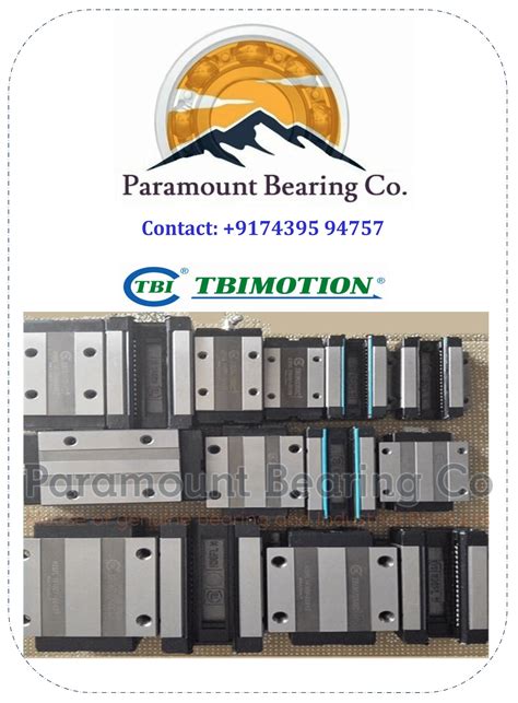 TBI Motion Linear Guideway Available :- Model ... | SKF FAG NSK NTN ...