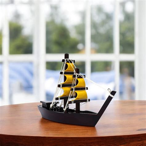 Vintage Sailing Ship Decorative Model – Home Décor Item – Natriel