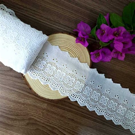 bordado inglês 100% algodão