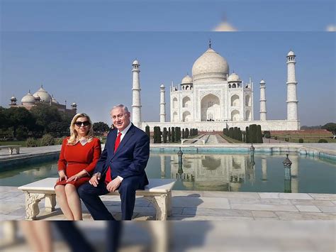 Israeli PM Netanyahu visits Taj Mahal