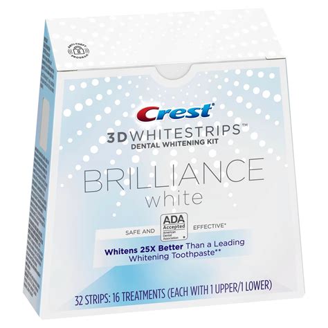 Poloviční balení Crest 3D BRILLIANCE White - Bělicí pásky Crest 3D White