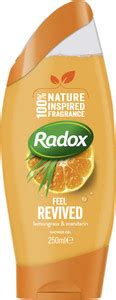 Radox Feel Revived Unisex Body Wash | Natural Lemongrass & Mandarin ...