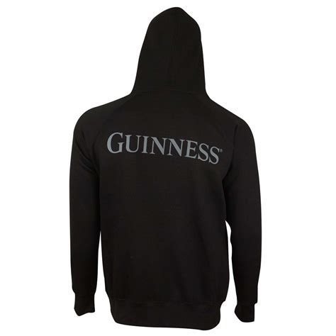 Guinness Men's Black Beer Pouch Hoodie