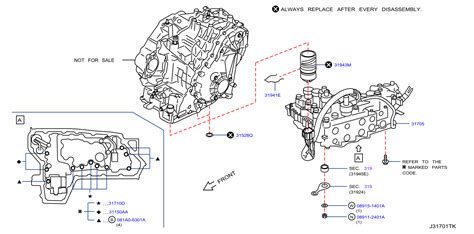 Nissan Altima Transmission Oil Filter - 31726-1XE0A | Nissan Parts Overstock, Tampa FL