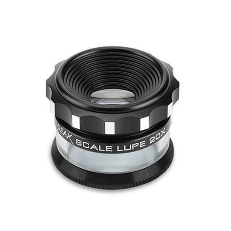 PEAK TS2055M Full Focus Measuring Loupe, 20X Magnification, 12mm Lens ...