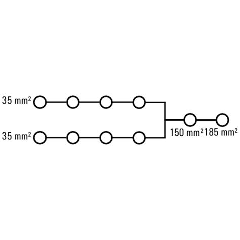 Potential distributor terminal | WPD 113 1X185+1X150/8X35 GY | 2603740000