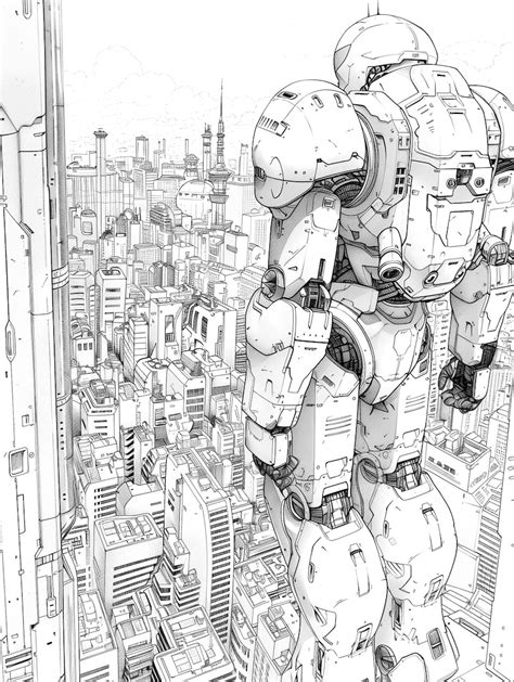 Image result for Futuristic Robot Drawing