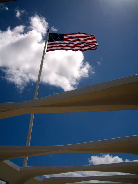 American Flag at USS AZ Memorial