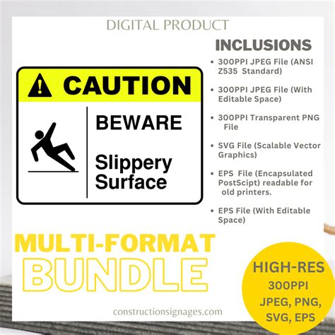 Image result for Slippery Surface Sign