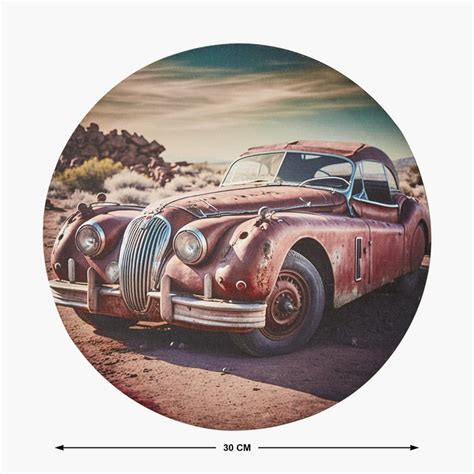 Buy Brezza Set of 3 Canvas Vintage Car Picture Frames from Home Centre ...