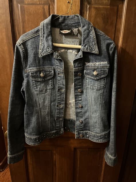 Harley Davidson Denim Jacket womans small - Gem