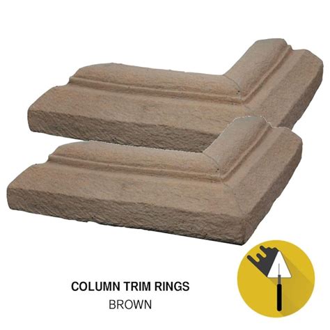 M-Rock Trim Rings Brown 0.25-sq ft Brown Stone Veneer TRIM RING BROWN ...