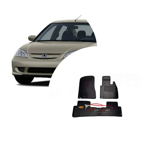 Buy Honda Civic 2002-2006 7D Custom Floor Mats -Wajid Auto